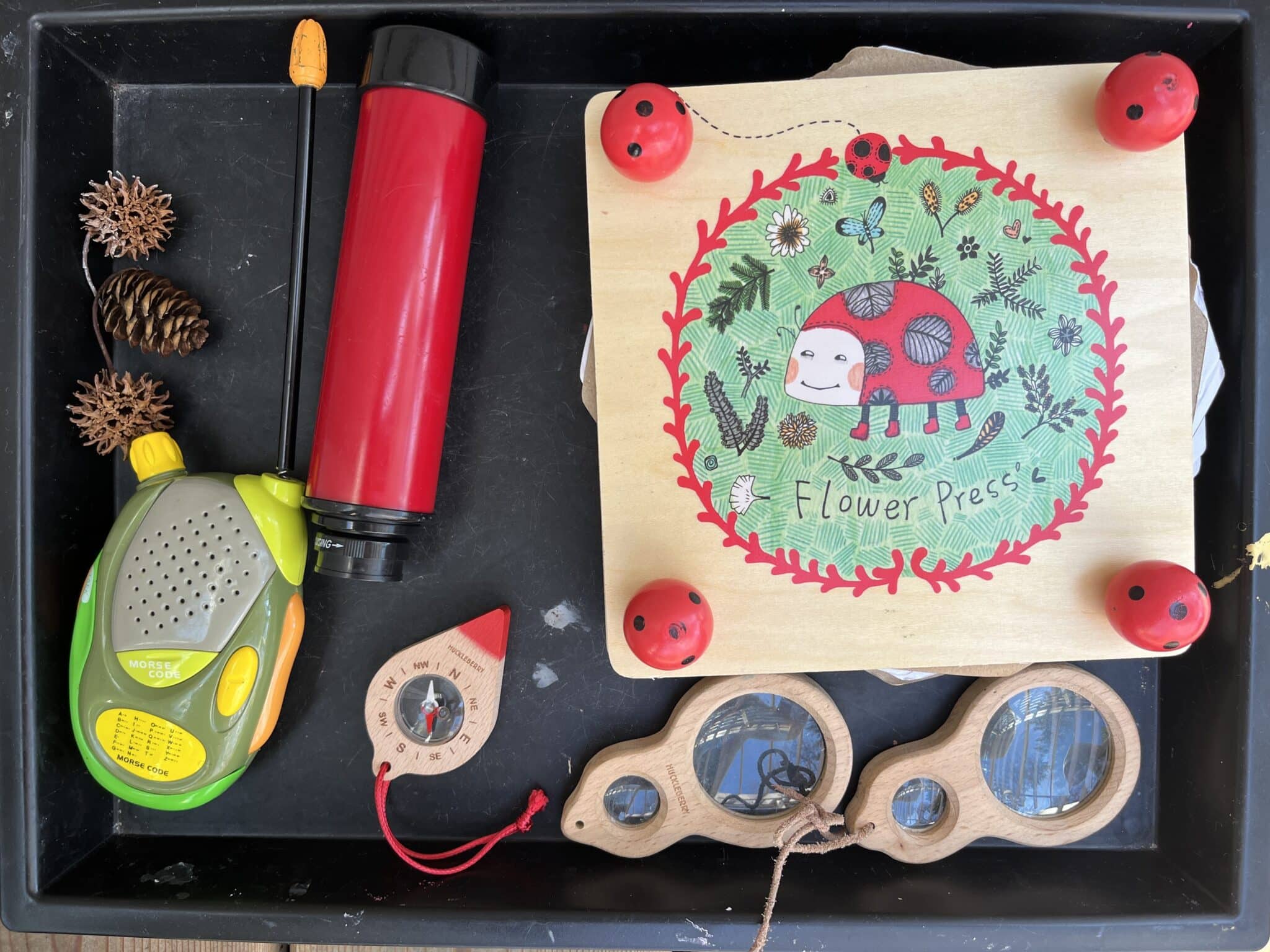 nature tray for kids