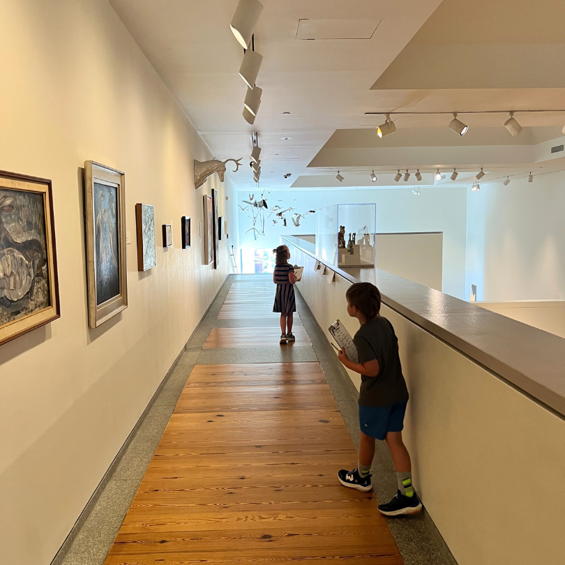children at museum