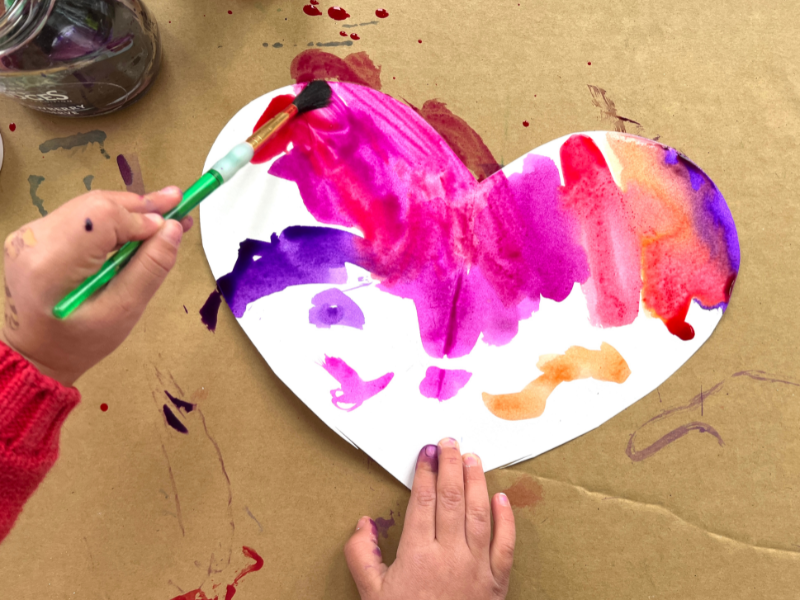 painting heart