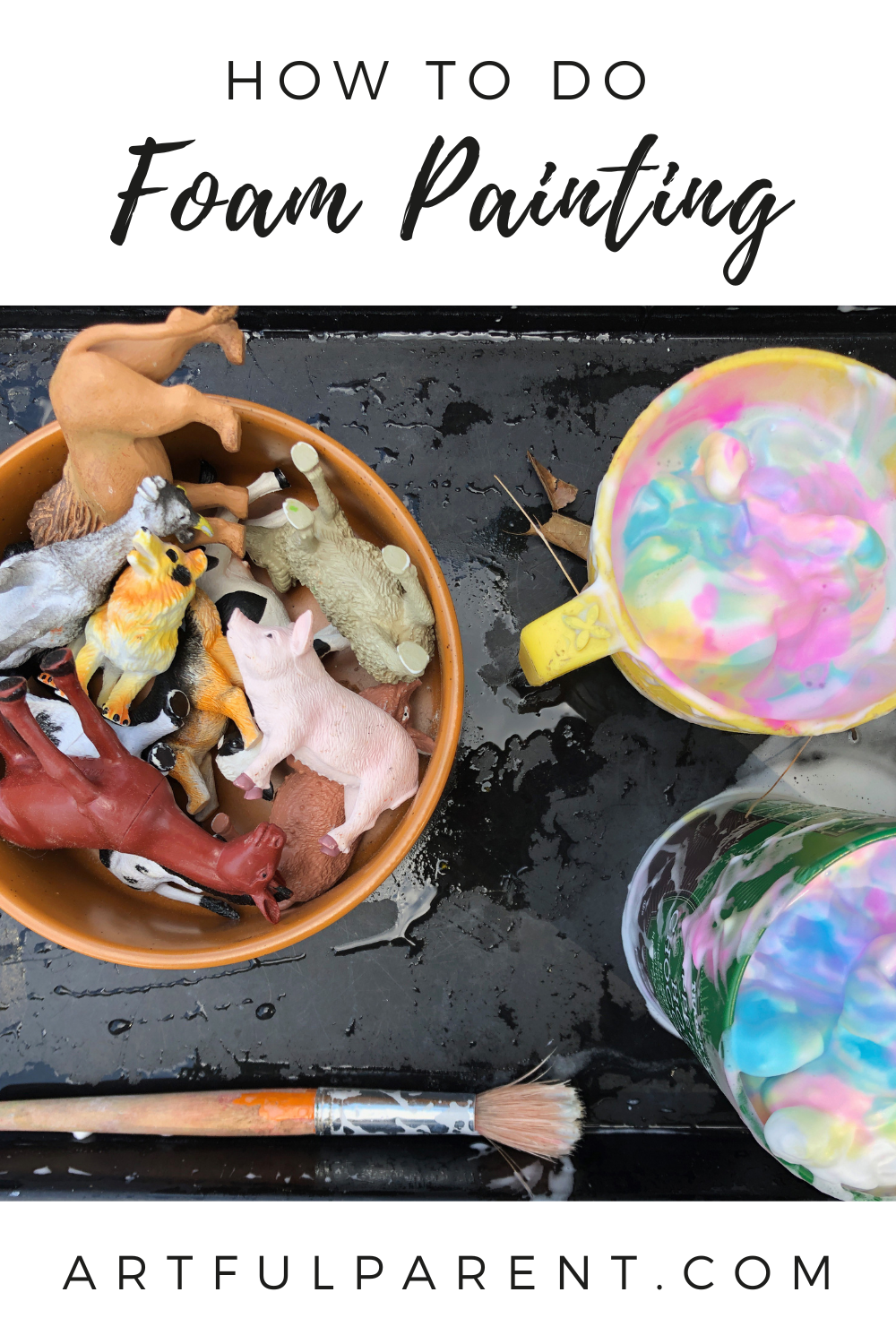 foam painting pinterest