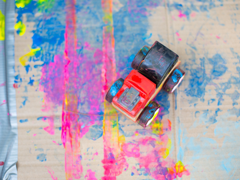 painting with cars