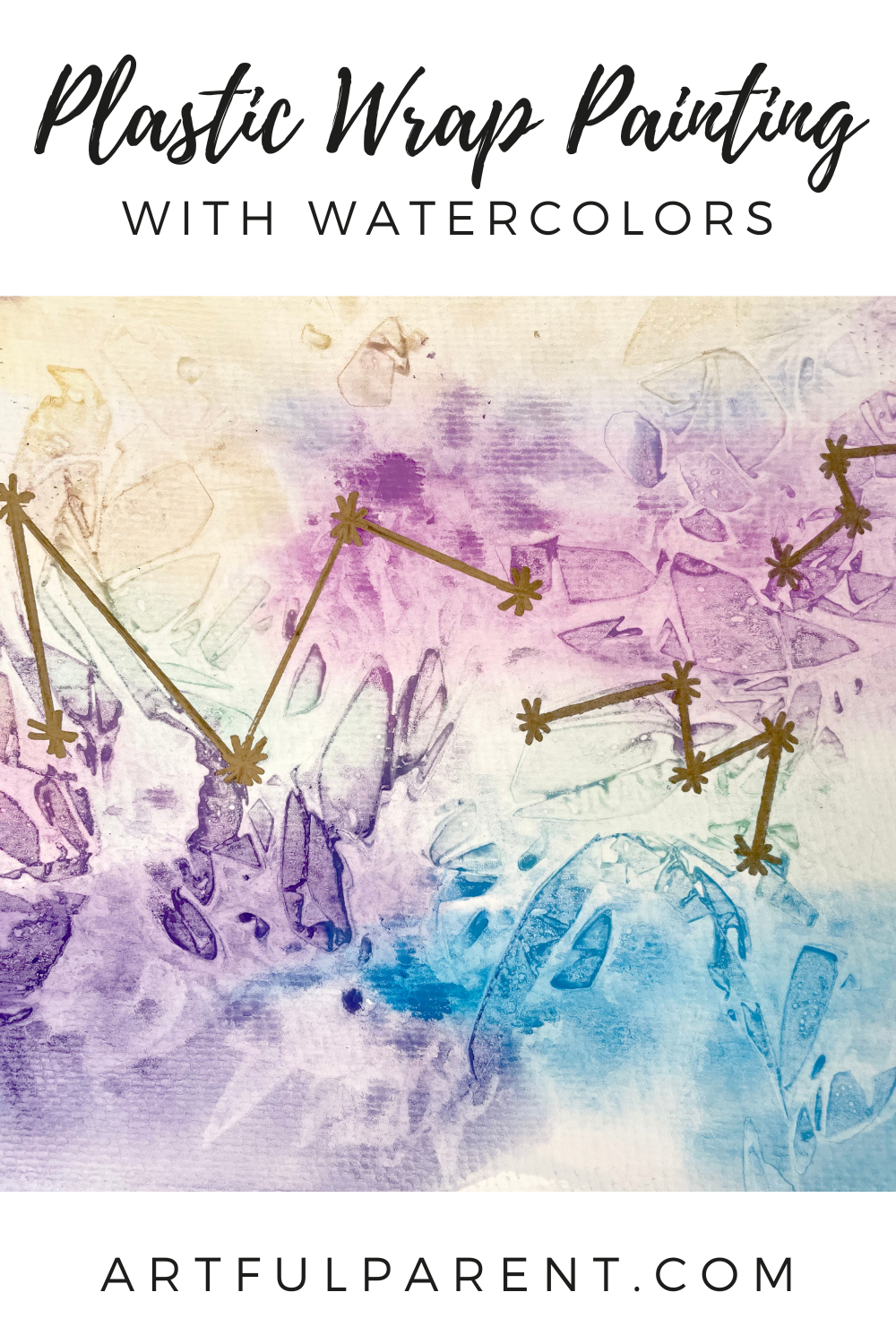 plastic wrap painting pin