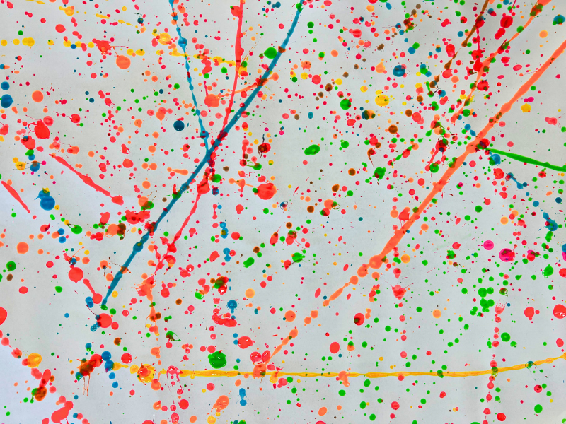 splatter painting