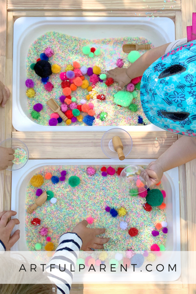 rainbow rice bin