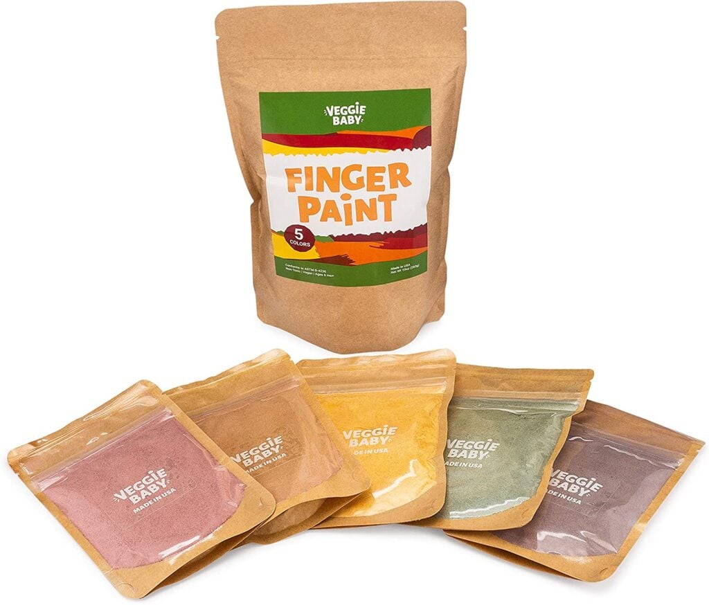 veggie baby fingerpaints