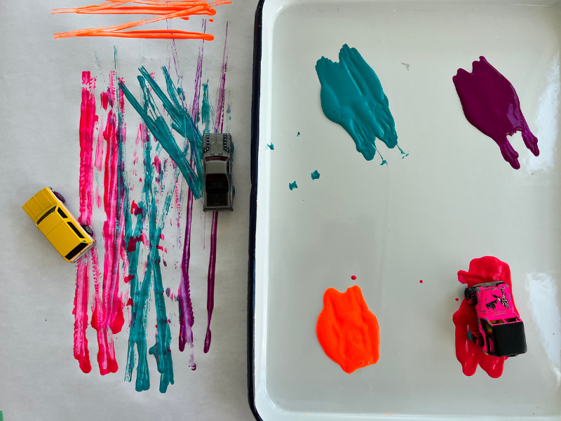 painting with cars