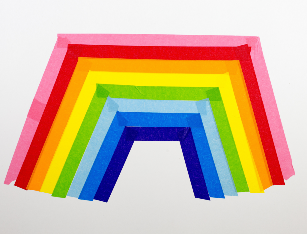 tape rainbow