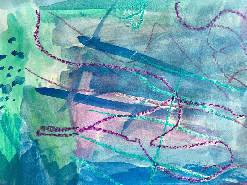 wax resist painting