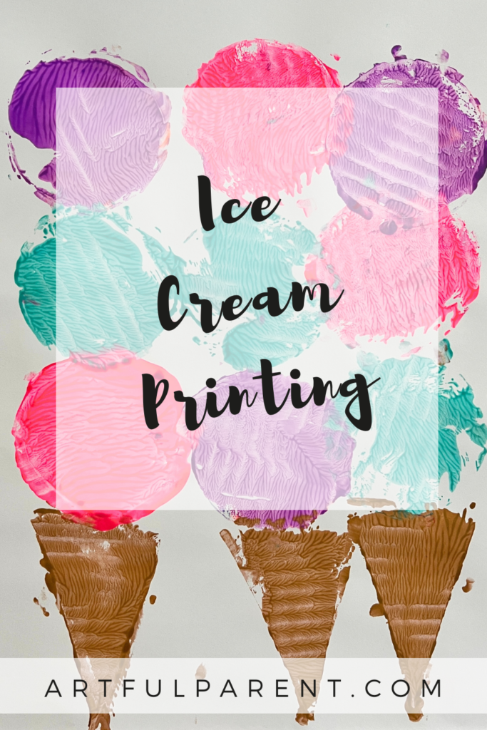 ice cream craft pin