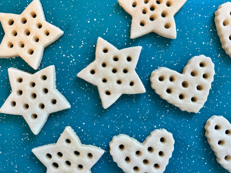 lacy salt dough ornaments