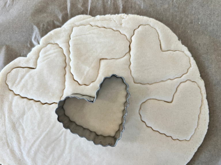 rolled out salt dough
