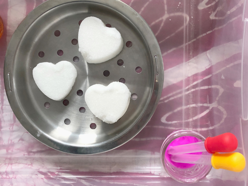 baking soda hearts