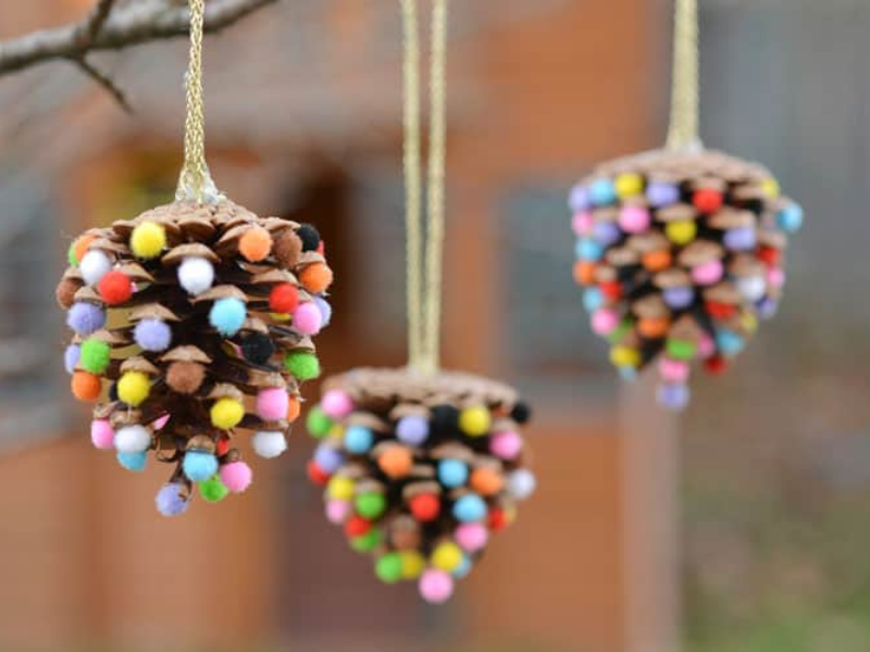 pinecone ornaments