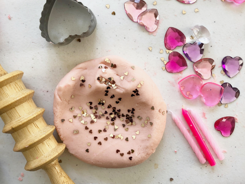 valentine playdough