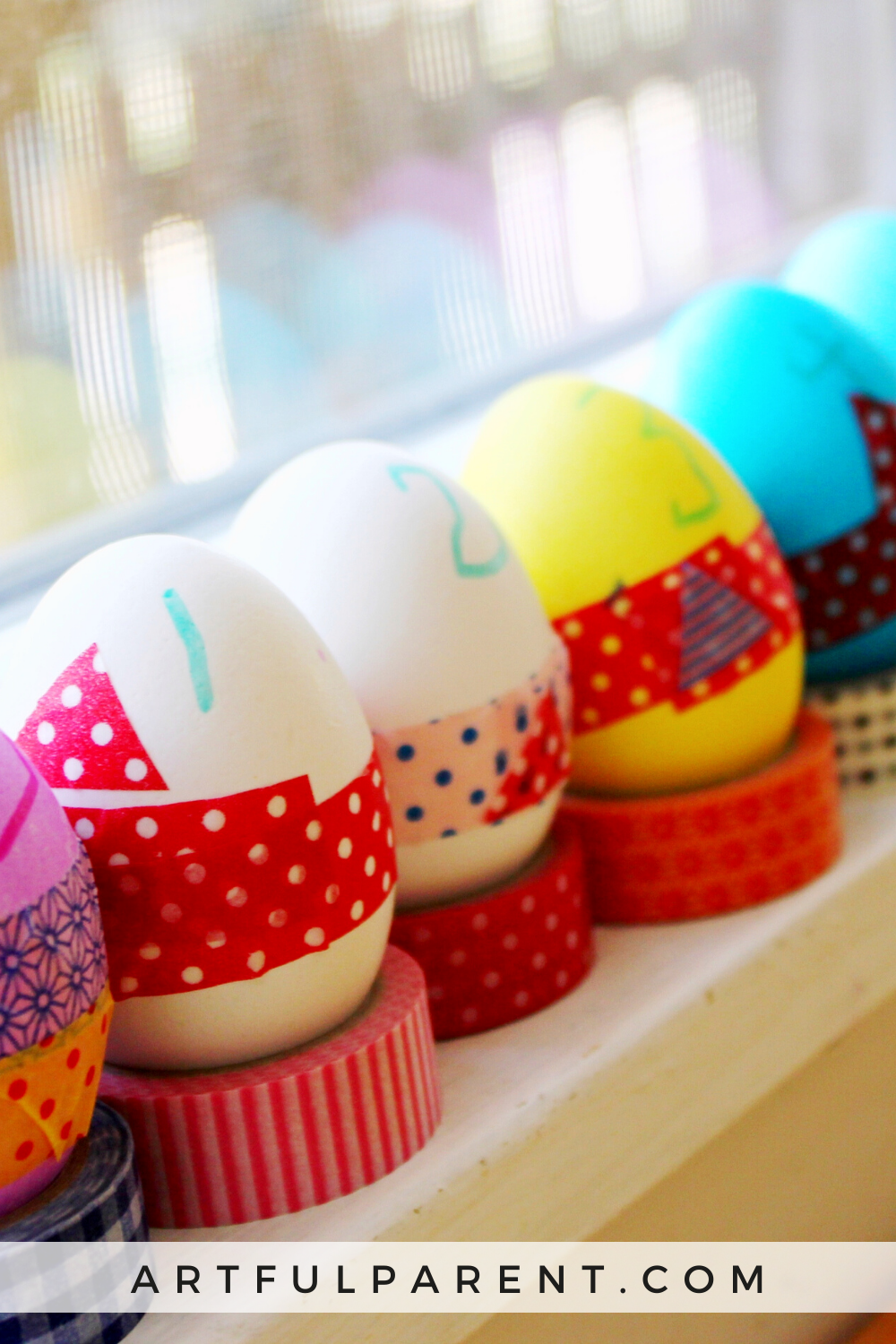 How to Use Washi Tape to Decorate Easter Eggs