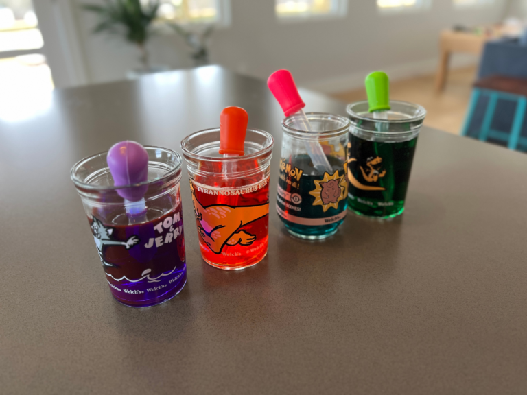 paint in jars