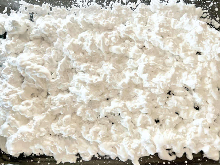 shaving cream in shallow dish