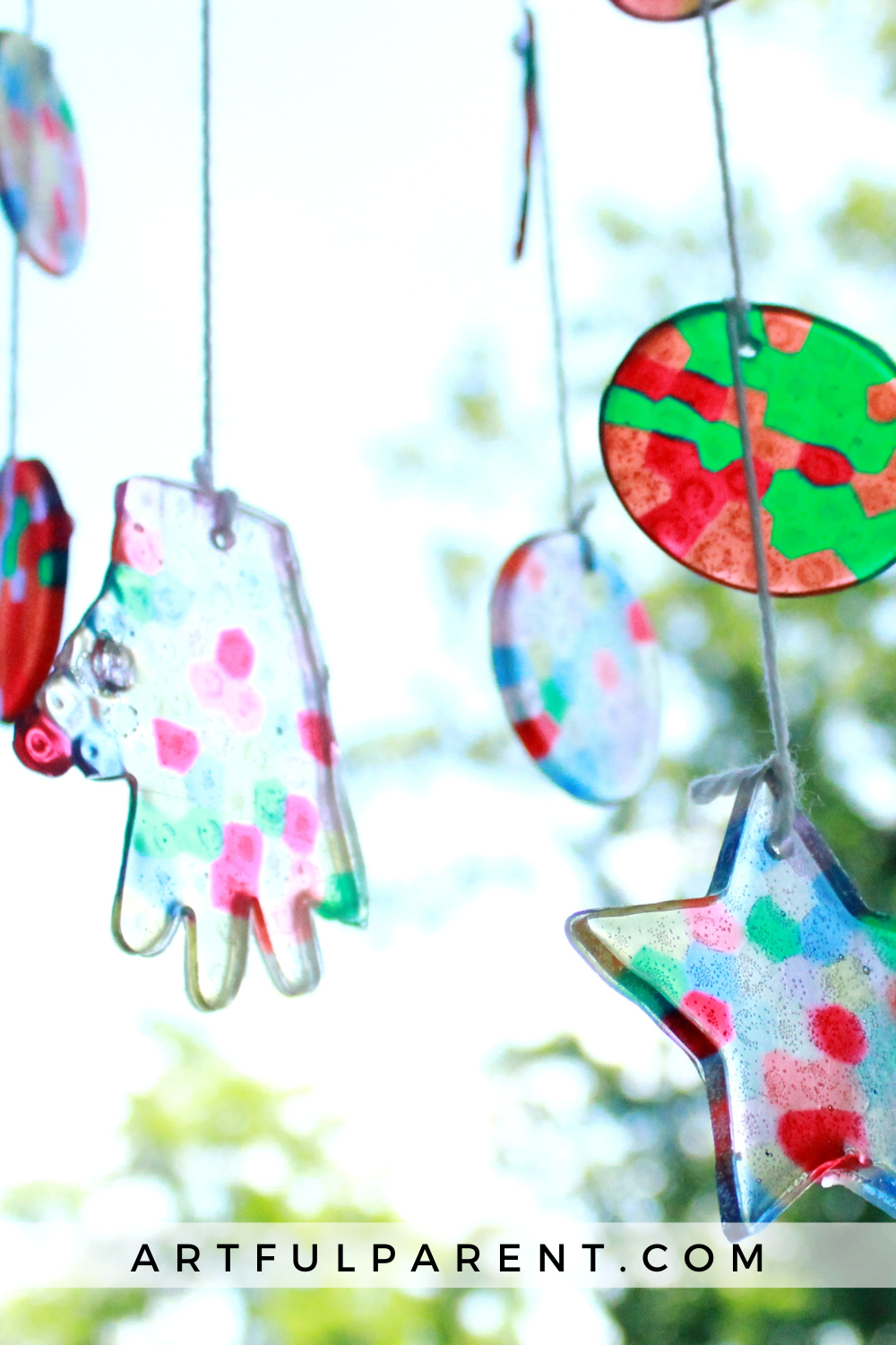 How to Make a Melted Bead Suncatcher Mobile