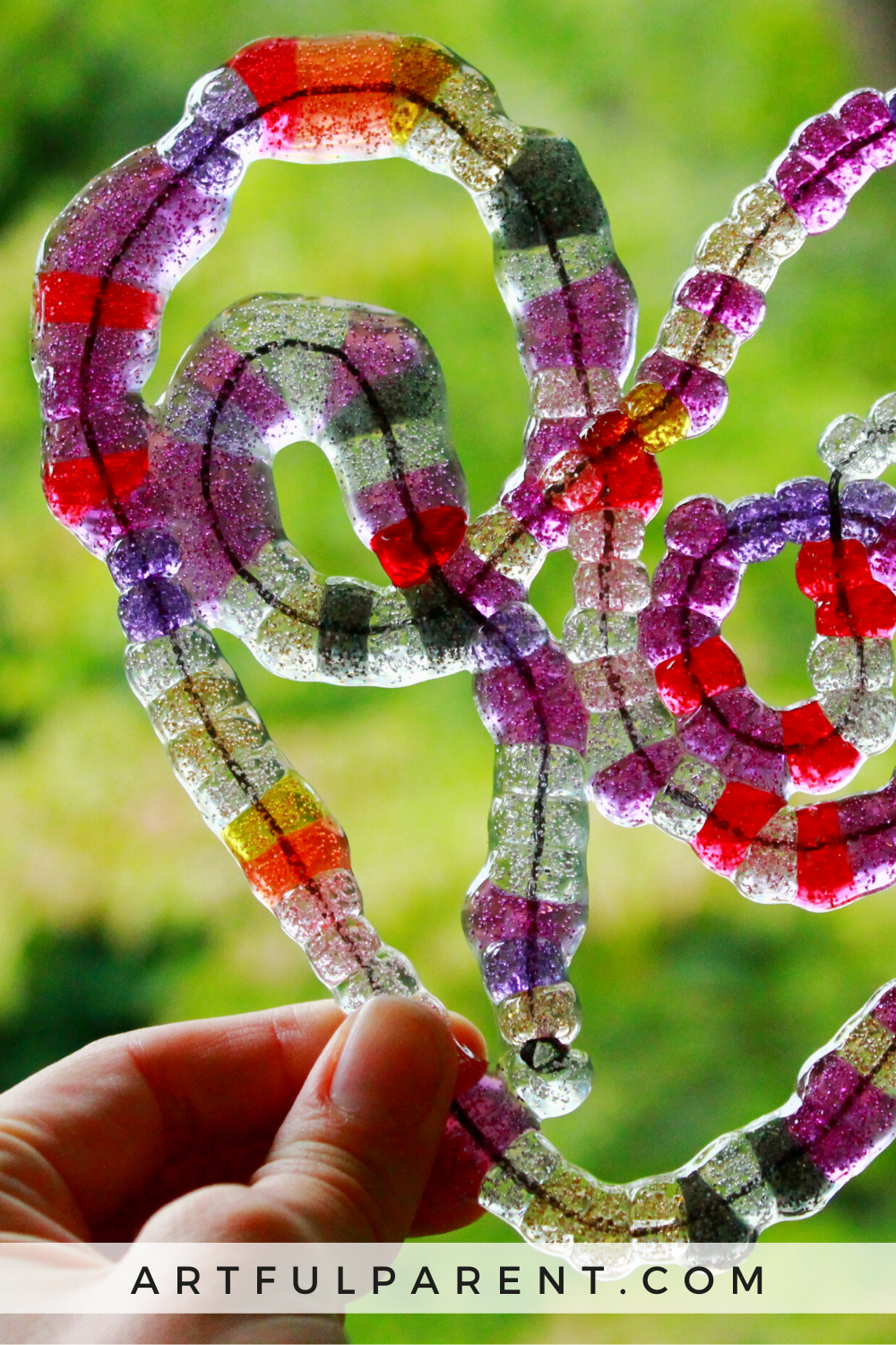 How to Make Suncatcher Hearts