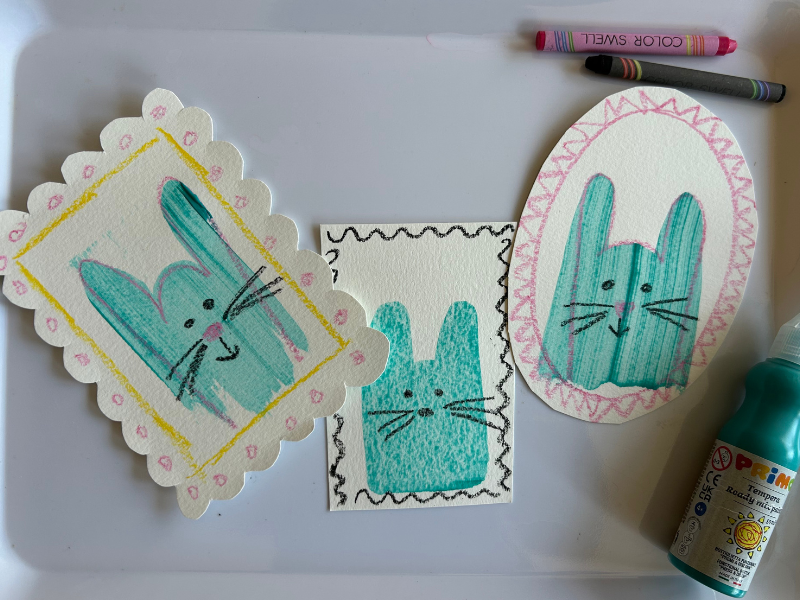 bunny scrape art