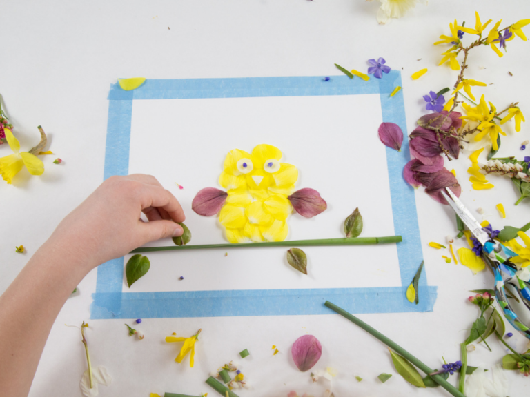 flower petal bird