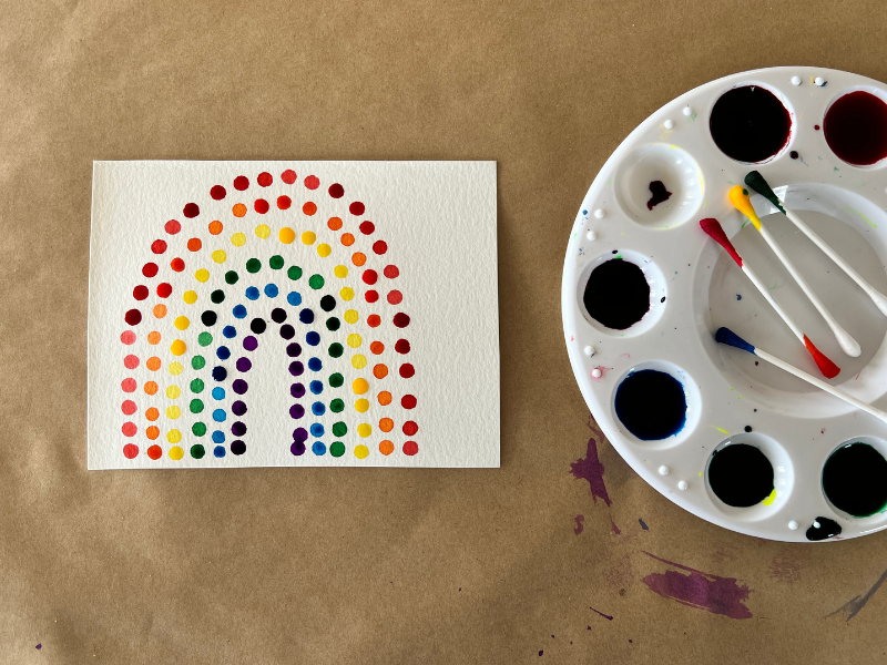 q tip pointillism
