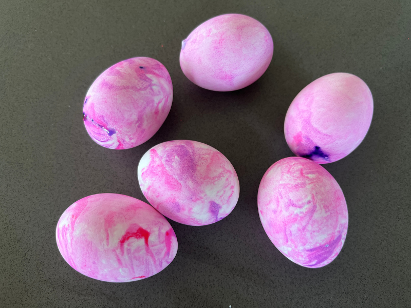 shaving cream eggs