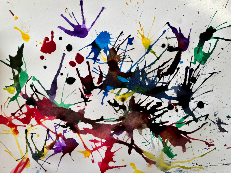 blow painting