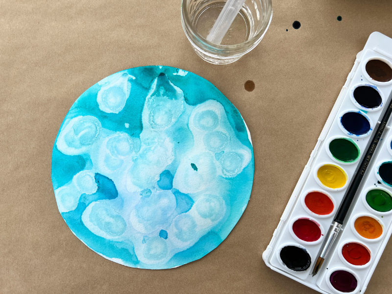 watercolor planet