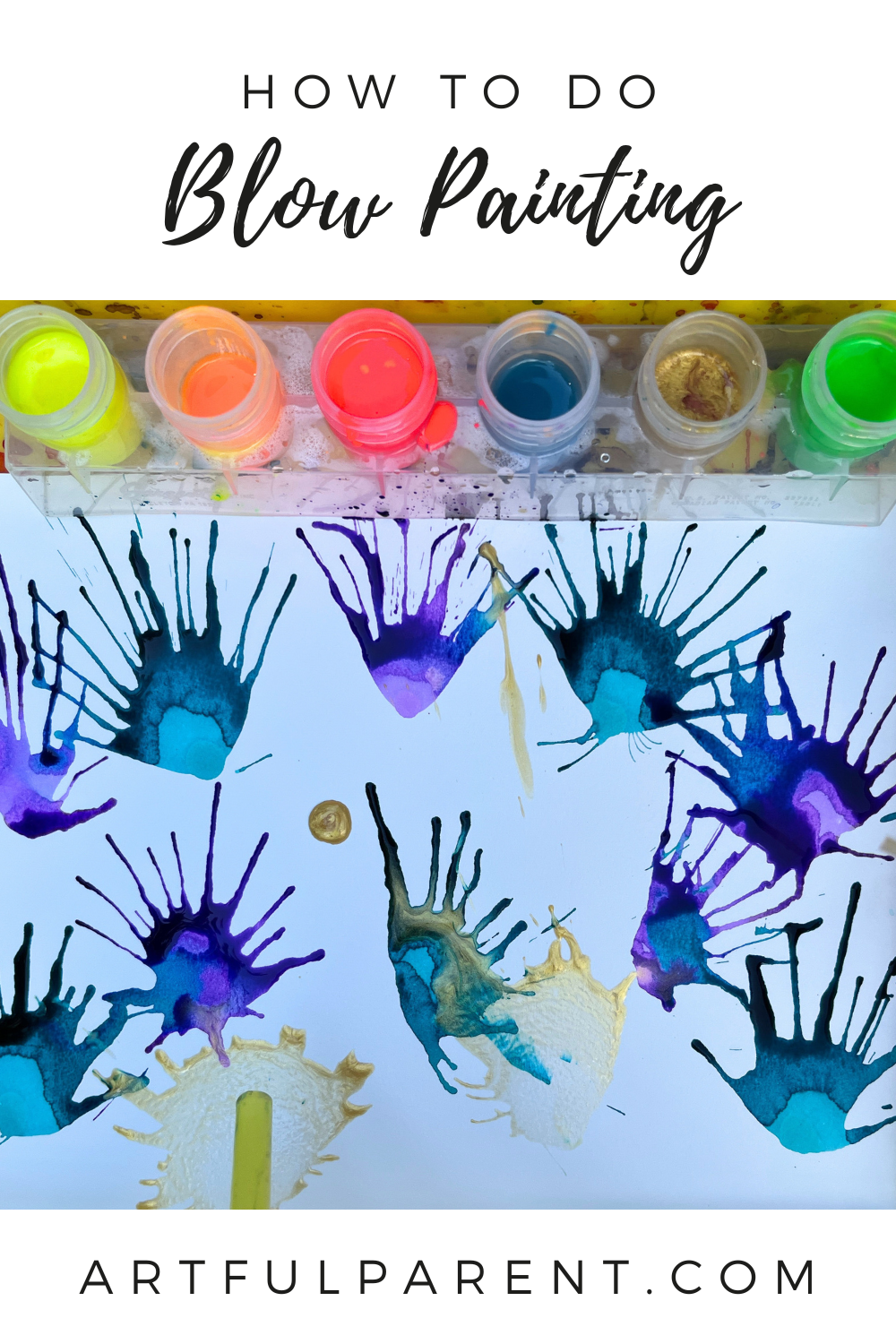 How to Do Blow Painting with Straws