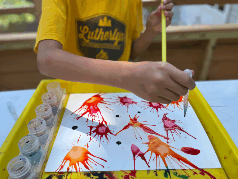 blow painting