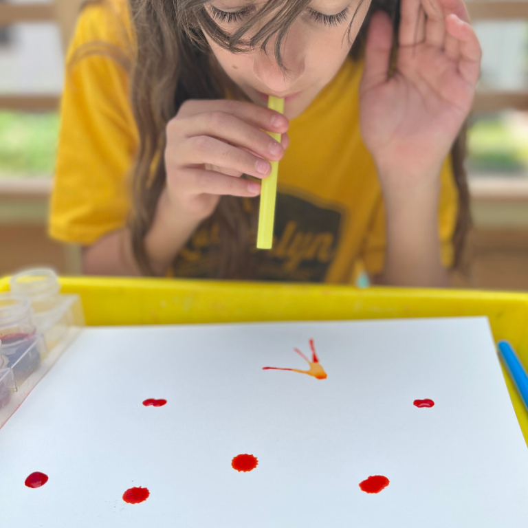 blow painting