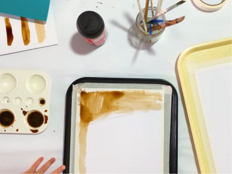 coffee painting
