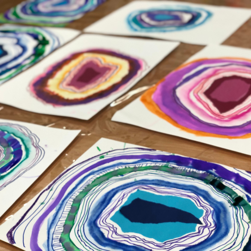 painted geodes