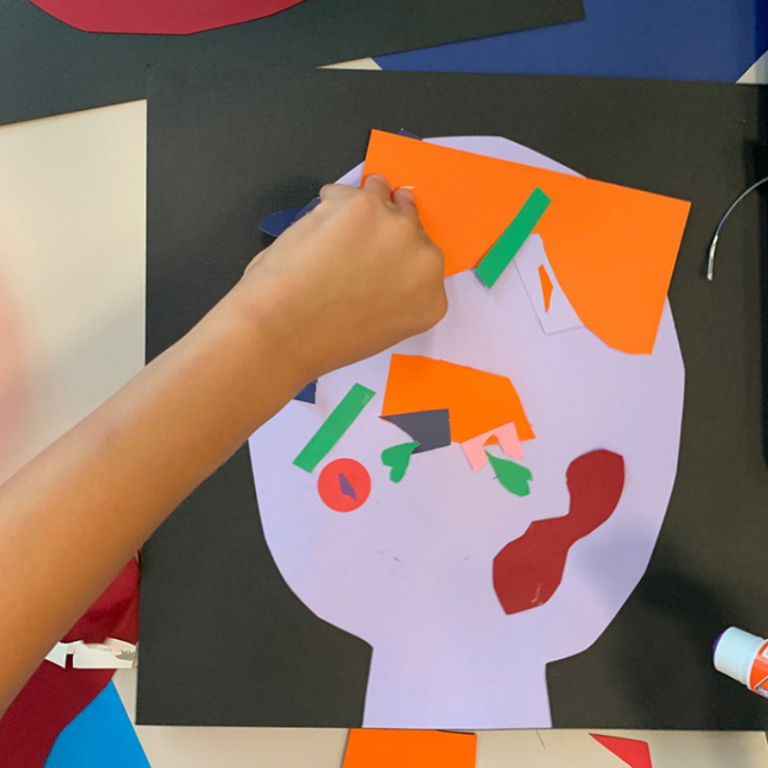 assembling picasso collage