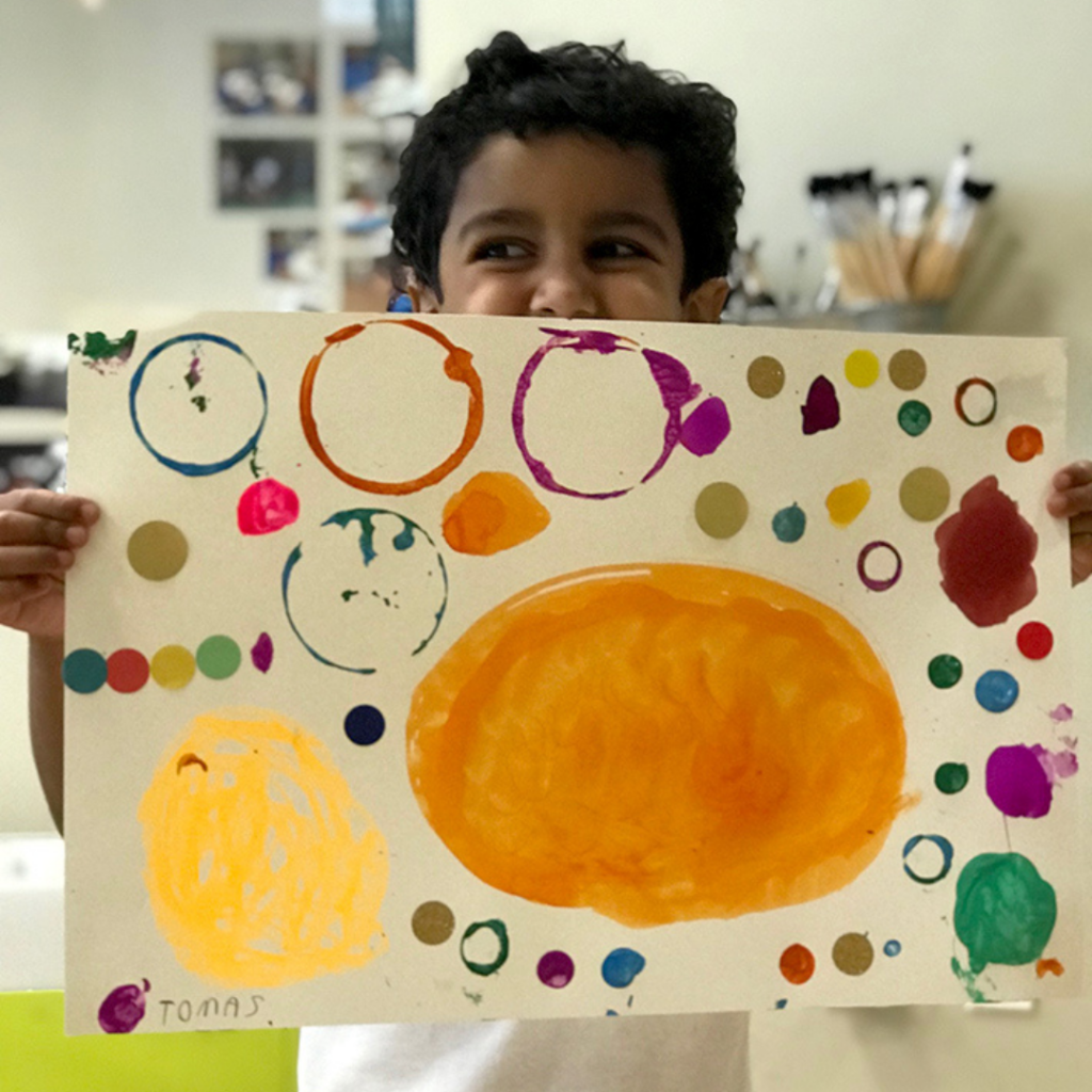 child with drawing