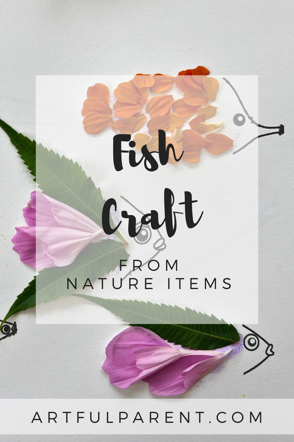 How to Make a Fish Craft from Nature Items (+ Free Printable!)