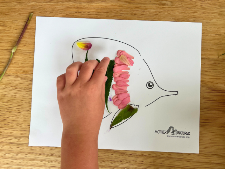 fish craft with glue