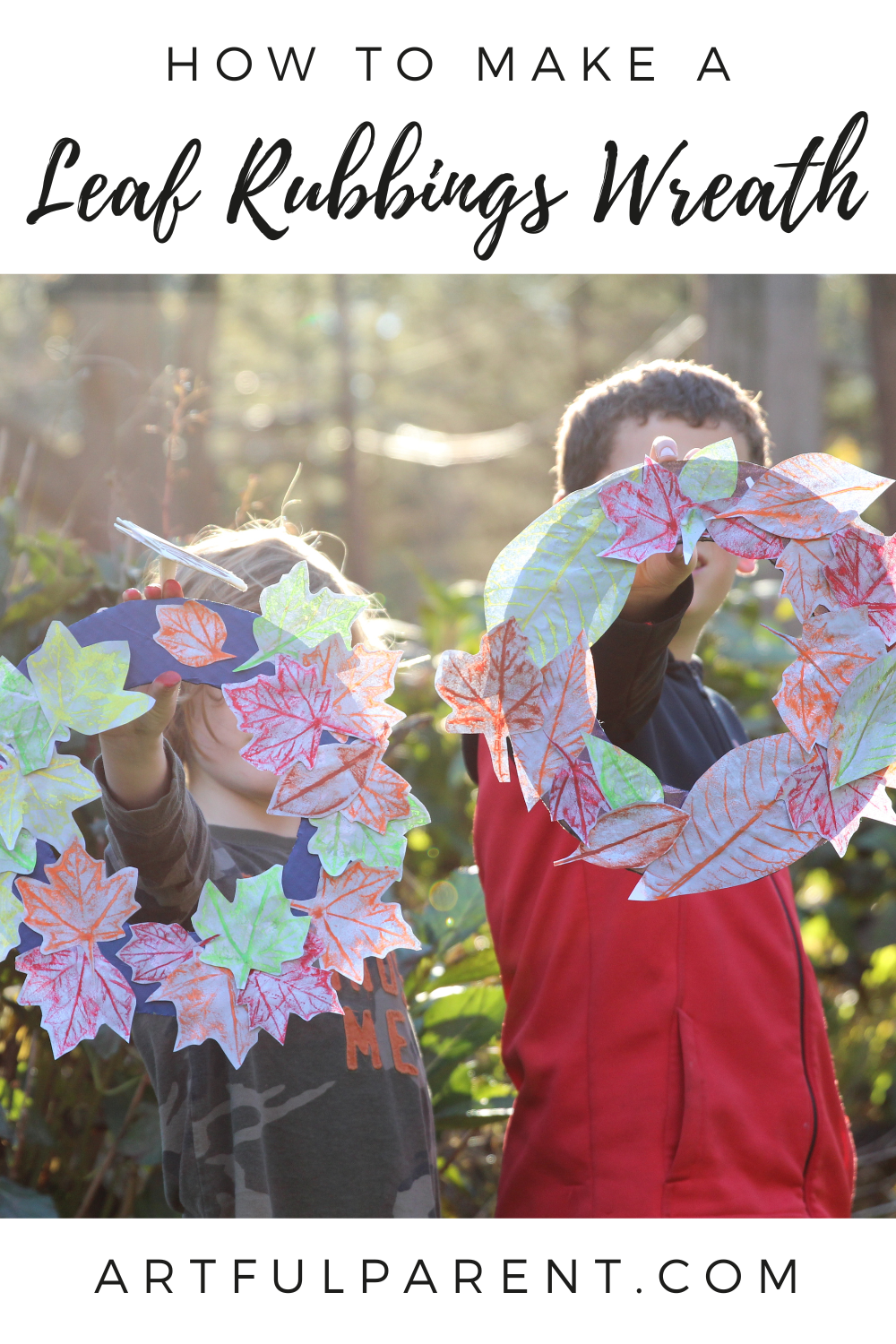 leaf rubbings craft pin