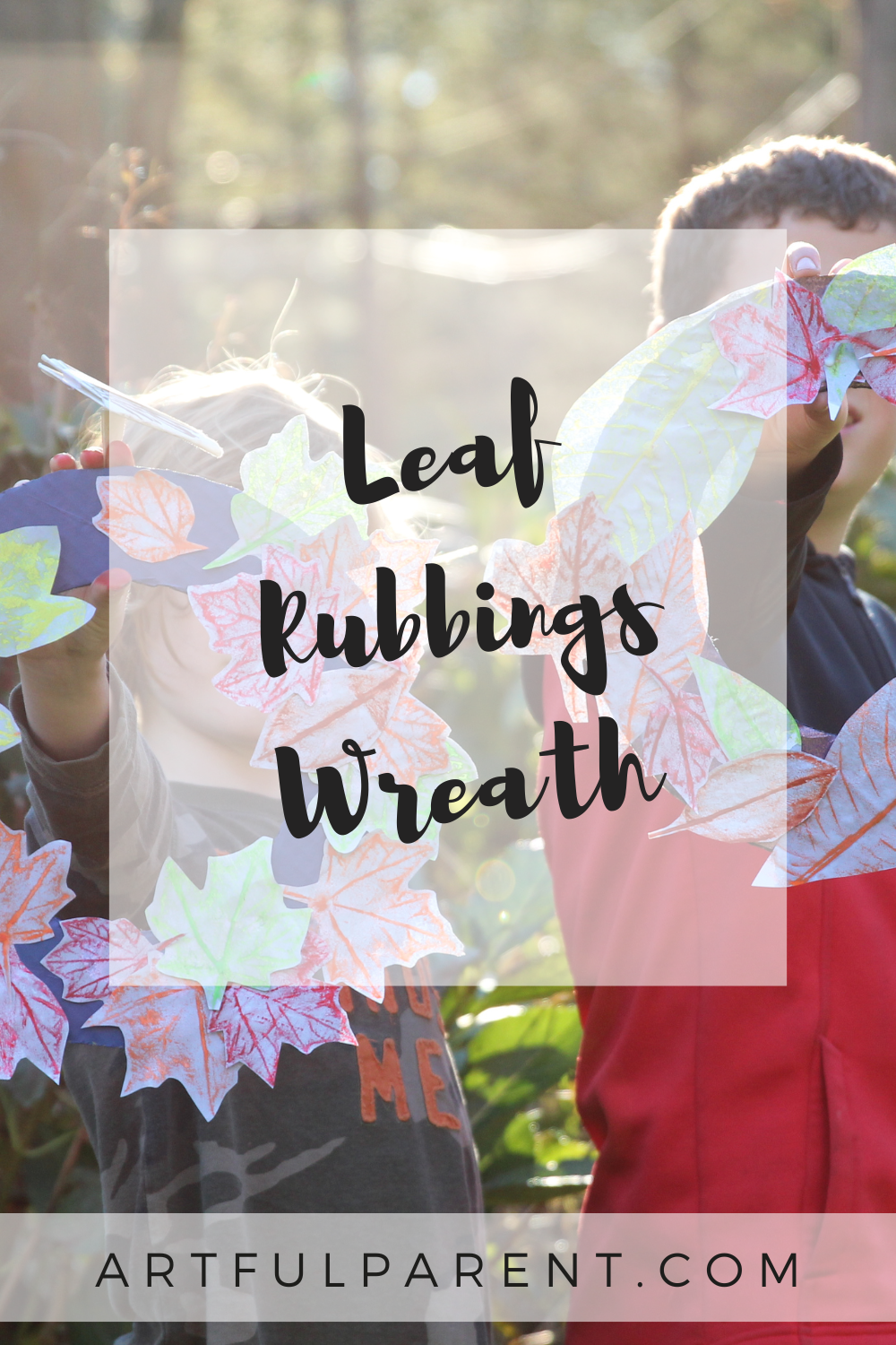 How to Make a Wreath from a Leaf Rubbings Craft