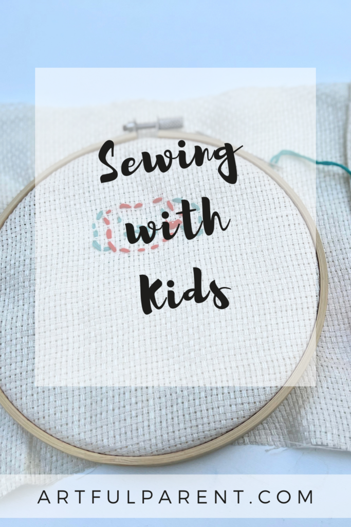 sewing with kids pin