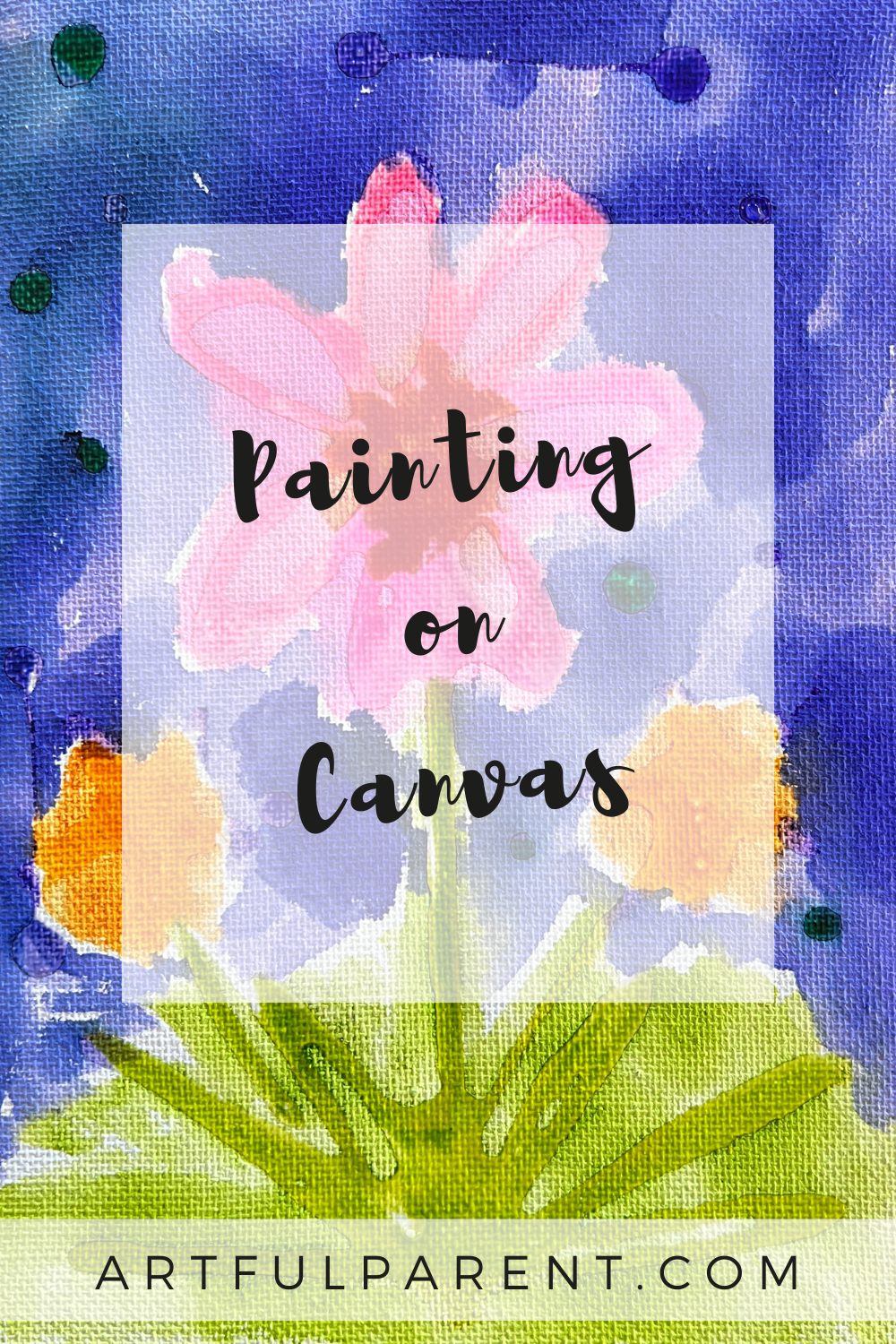 How to do Glue Resist Painting on Canvas