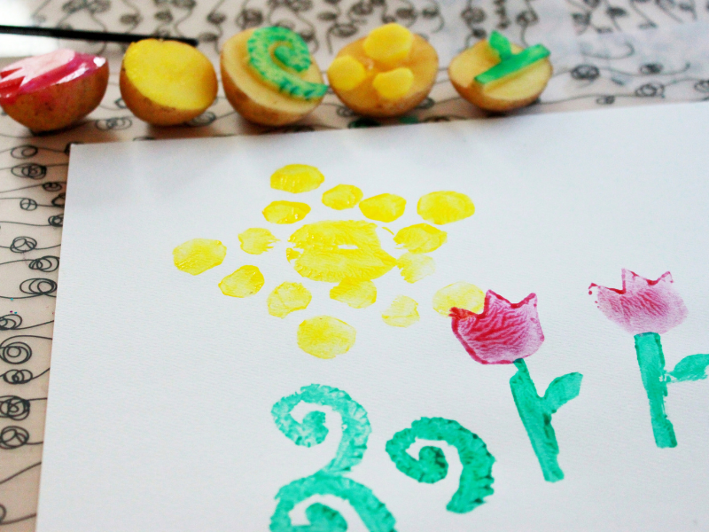 potato printmaking