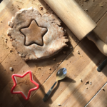 rolling out salt dough