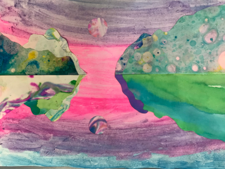 marbled paper art