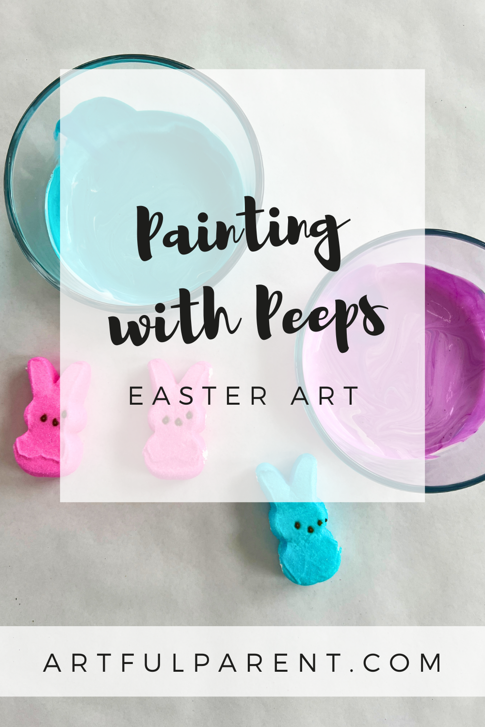 Painting with Peeps Easter Art