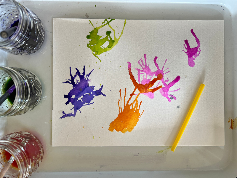 blow painting