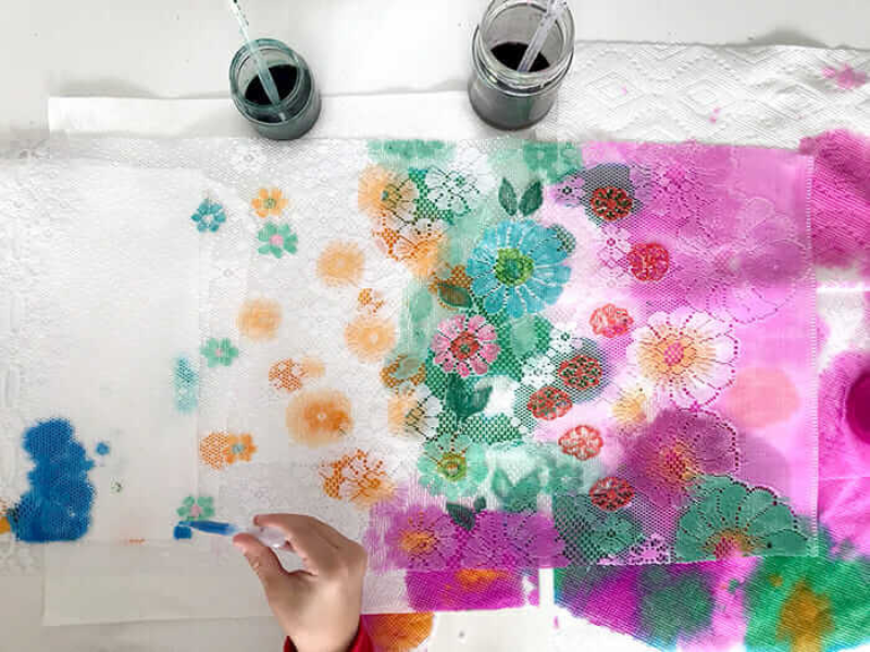 painted lace