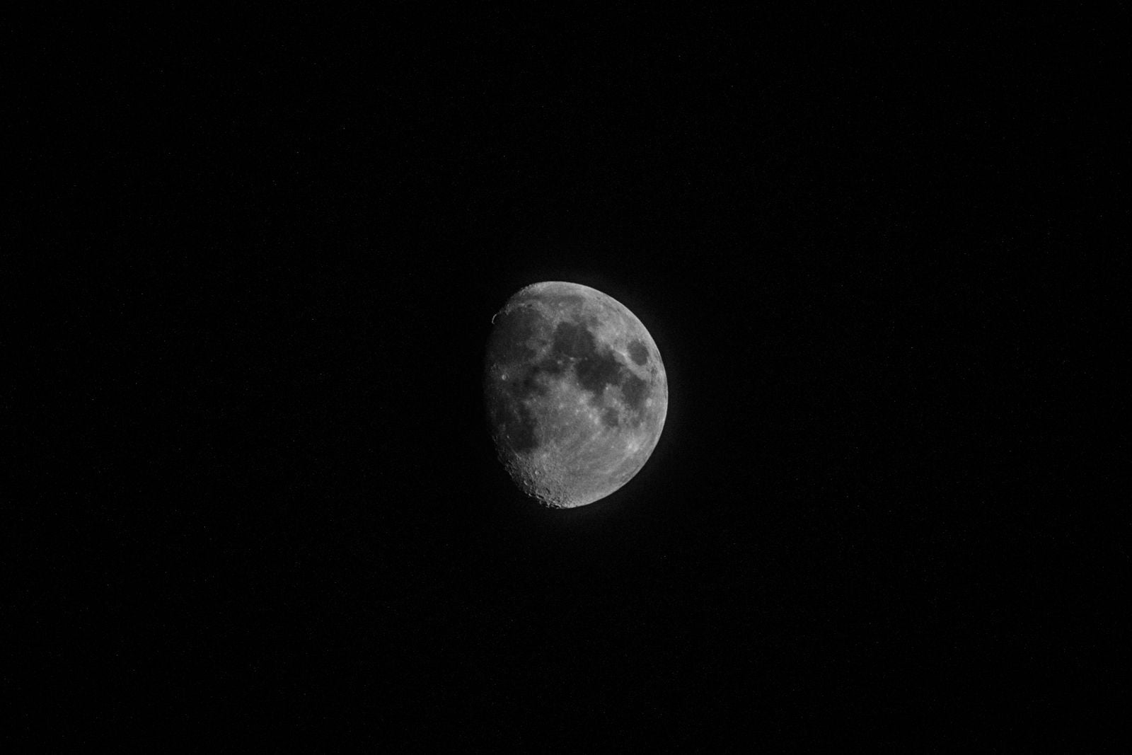 child watching moon