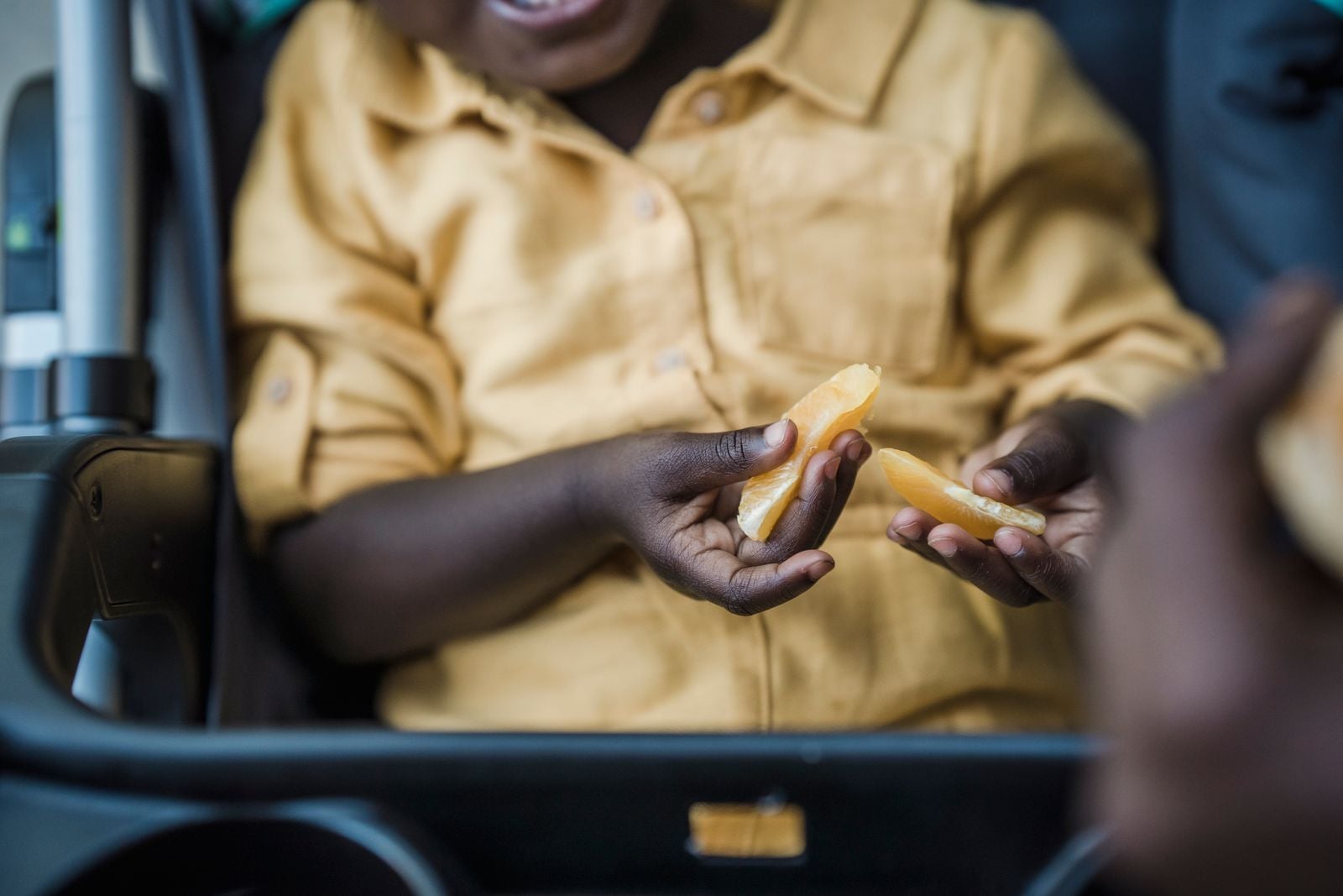 toddler eating snack